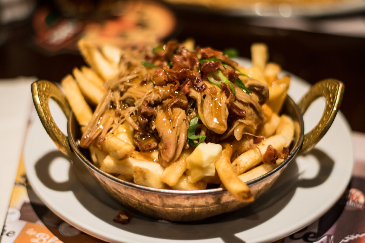 A loaded poutine